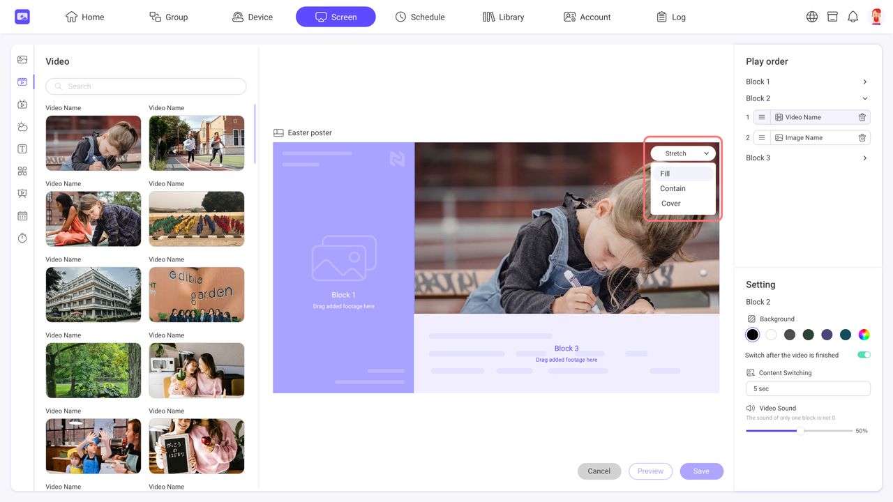 6.2.Content Layout Settings