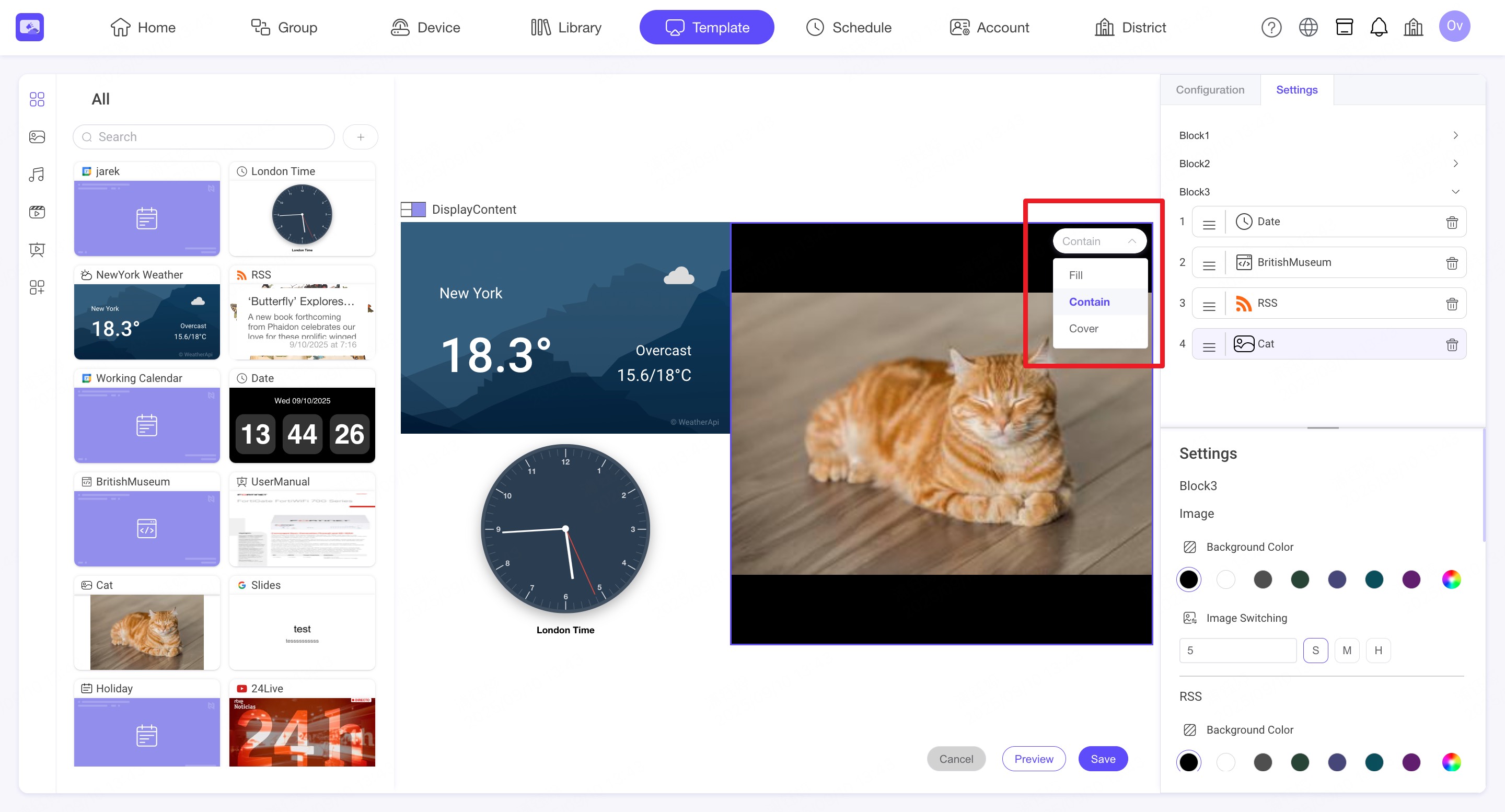 6.2.Content Layout Settings