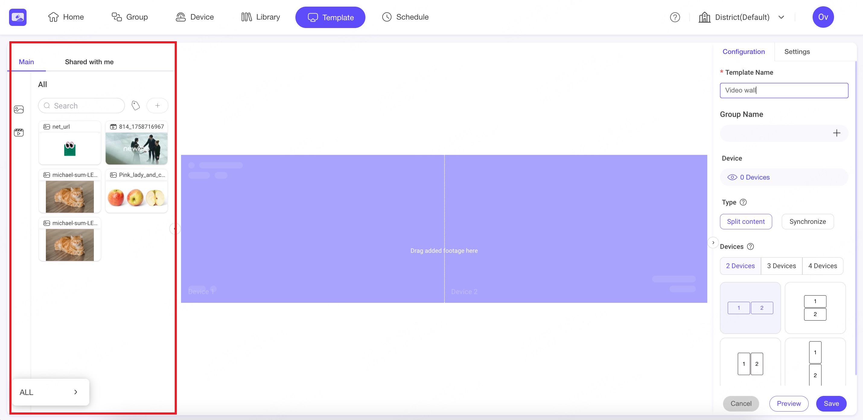 6.4.1.Video Wall Library